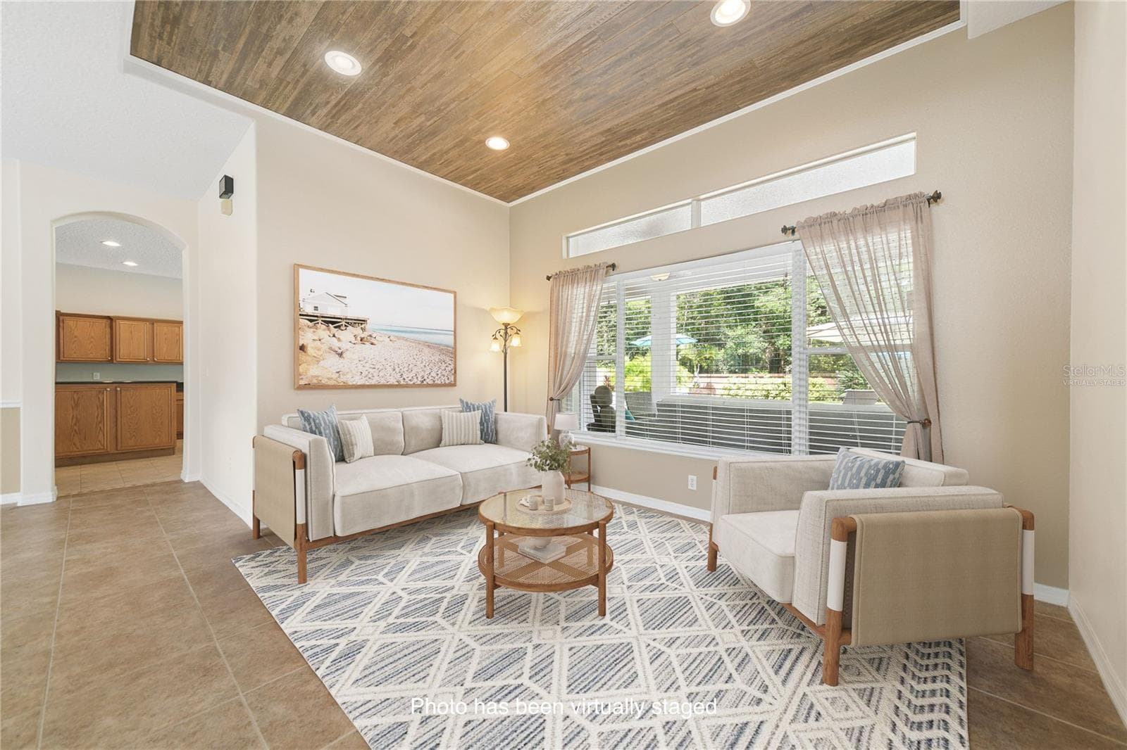Directly in front of you when you walk in will be the formal living space (photo virtually staged). - 16169 BRISTOL LAKE CIR, ORLANDO