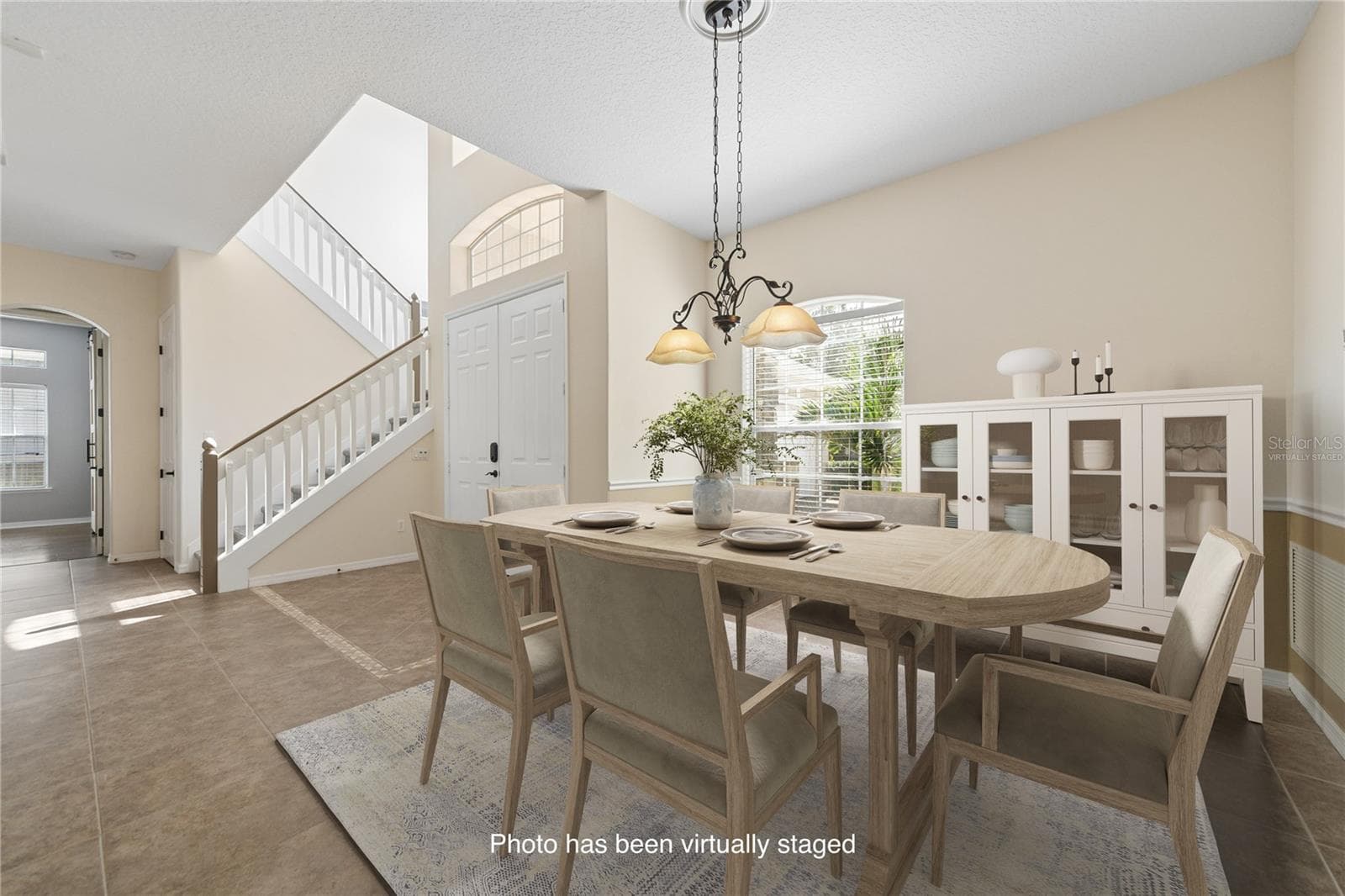 With the open concept your formal dining room will feel very spacious (photo virtually staged). - 16169 BRISTOL LAKE CIR, ORLANDO