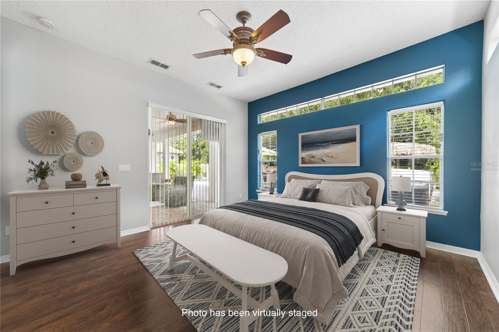 Then on to your personal retreat with just a pop of color (photo virtually staged). - 16169 BRISTOL LAKE CIR, ORLANDO