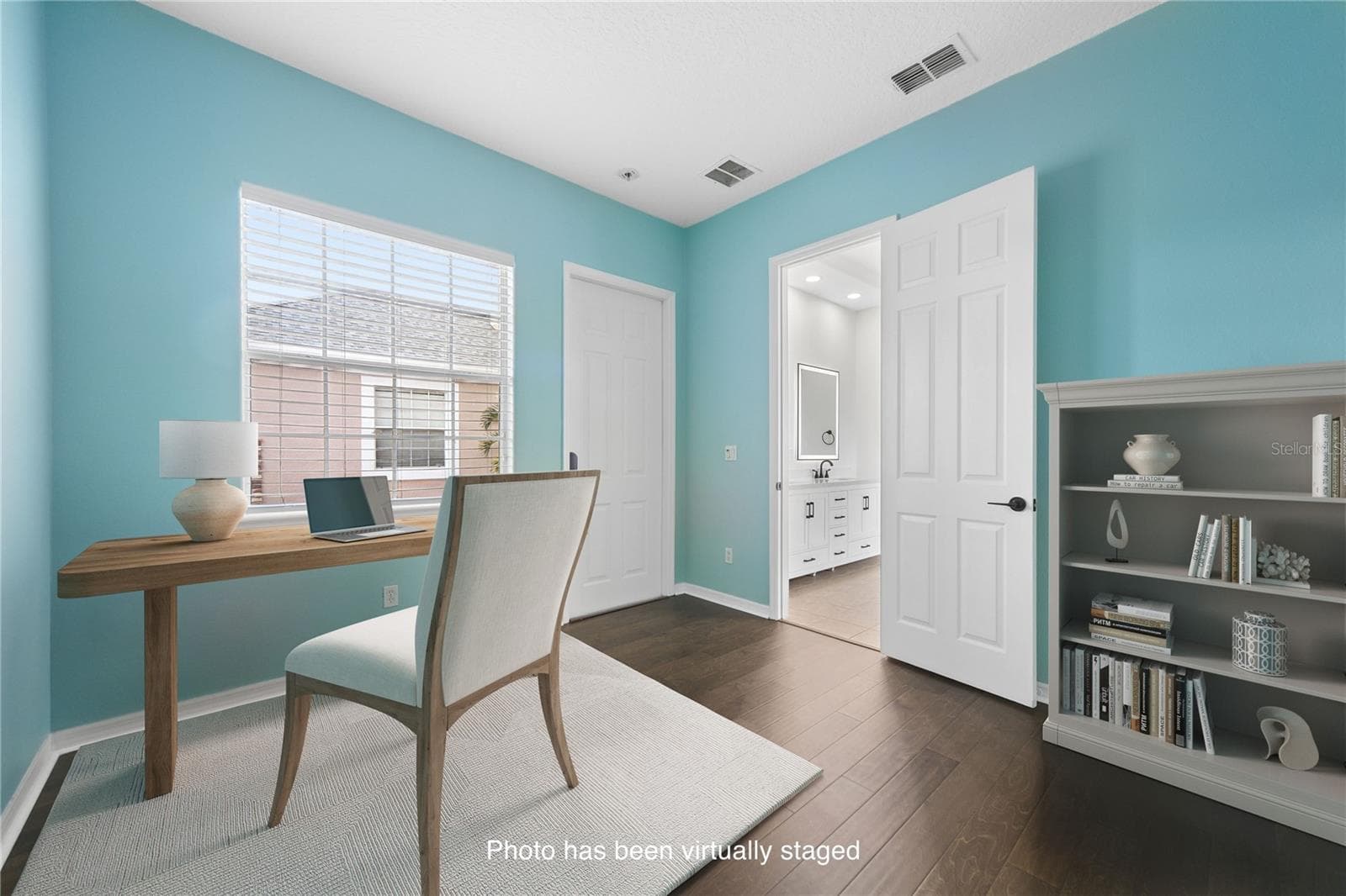 Beyond that amazing bath is the office and the end of the private wing for the owner's pleasure. - 16169 BRISTOL LAKE CIR, ORLANDO