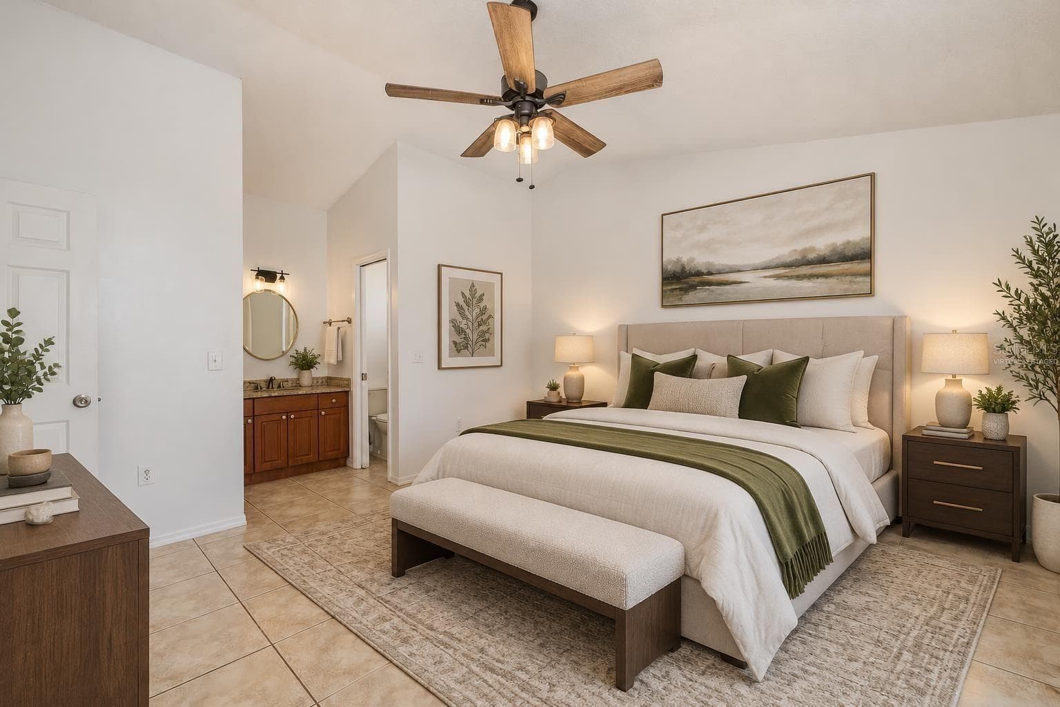 Virtually staged Primary suite - 8231 MATTHEW DR, NEW PORT RICHEY