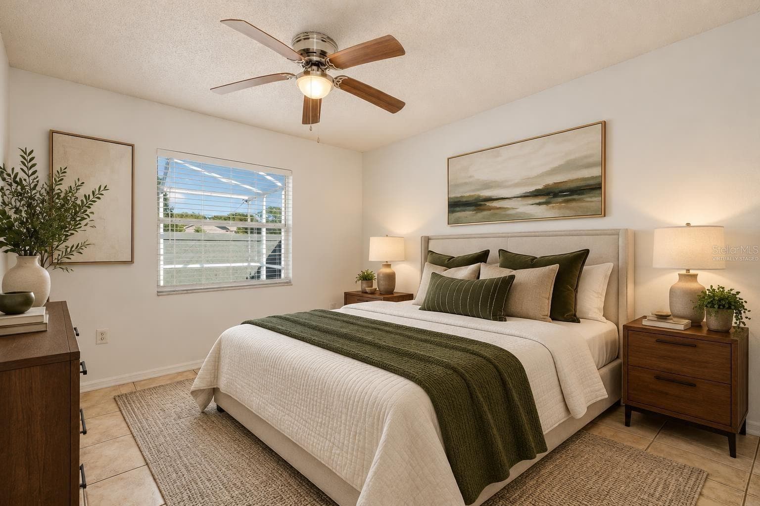 Virtually staged bedroom 2 - 8231 MATTHEW DR, NEW PORT RICHEY