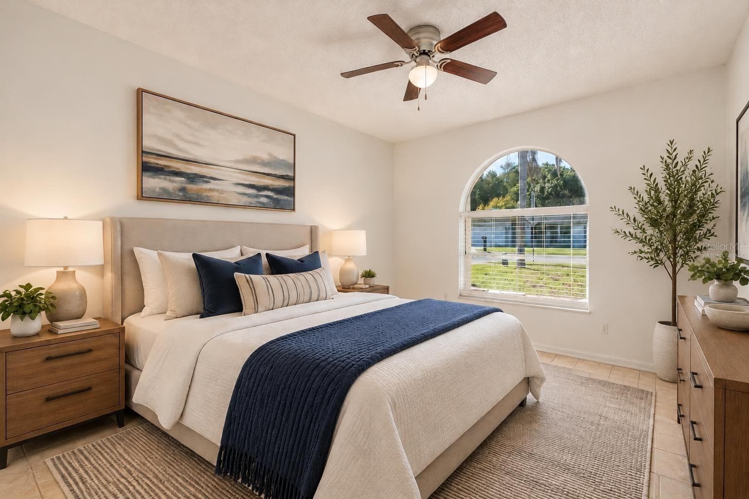 Virtually staged bedroom 3 - 8231 MATTHEW DR, NEW PORT RICHEY