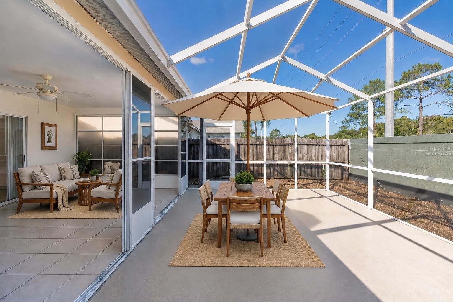 Pool lanai virtually staged - 8231 MATTHEW DR, NEW PORT RICHEY