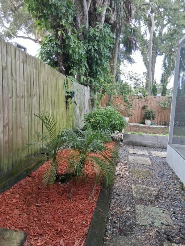 North side of backyard - 8220 YARDLEY AVE N, ST PETERSBURG