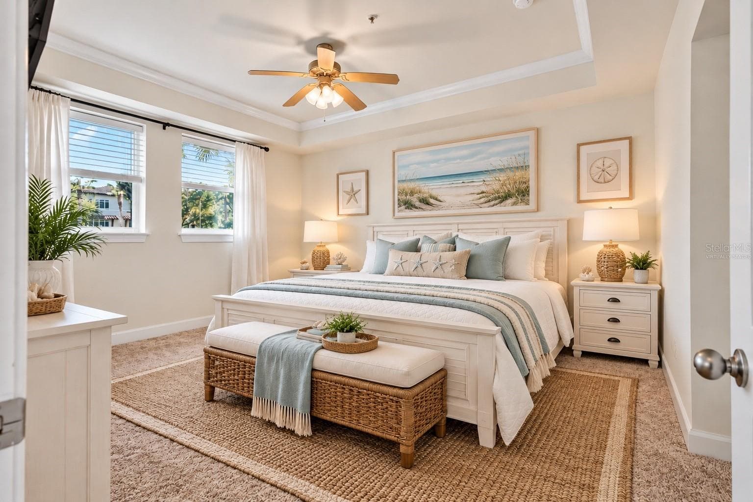 Virtually staged - Primary Bedroom - 300 BELLA HARBOR CT #101, PALM COAST