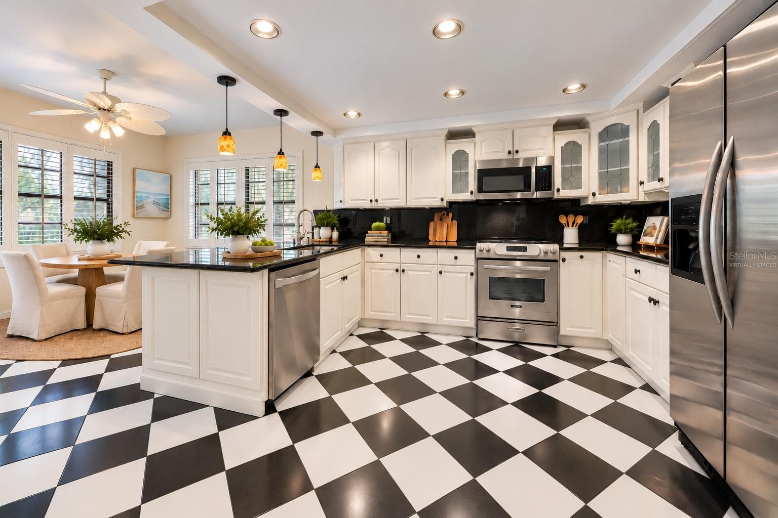 virtually staged kitchen - 3160 JADEMOOR CIR, PALM HARBOR
