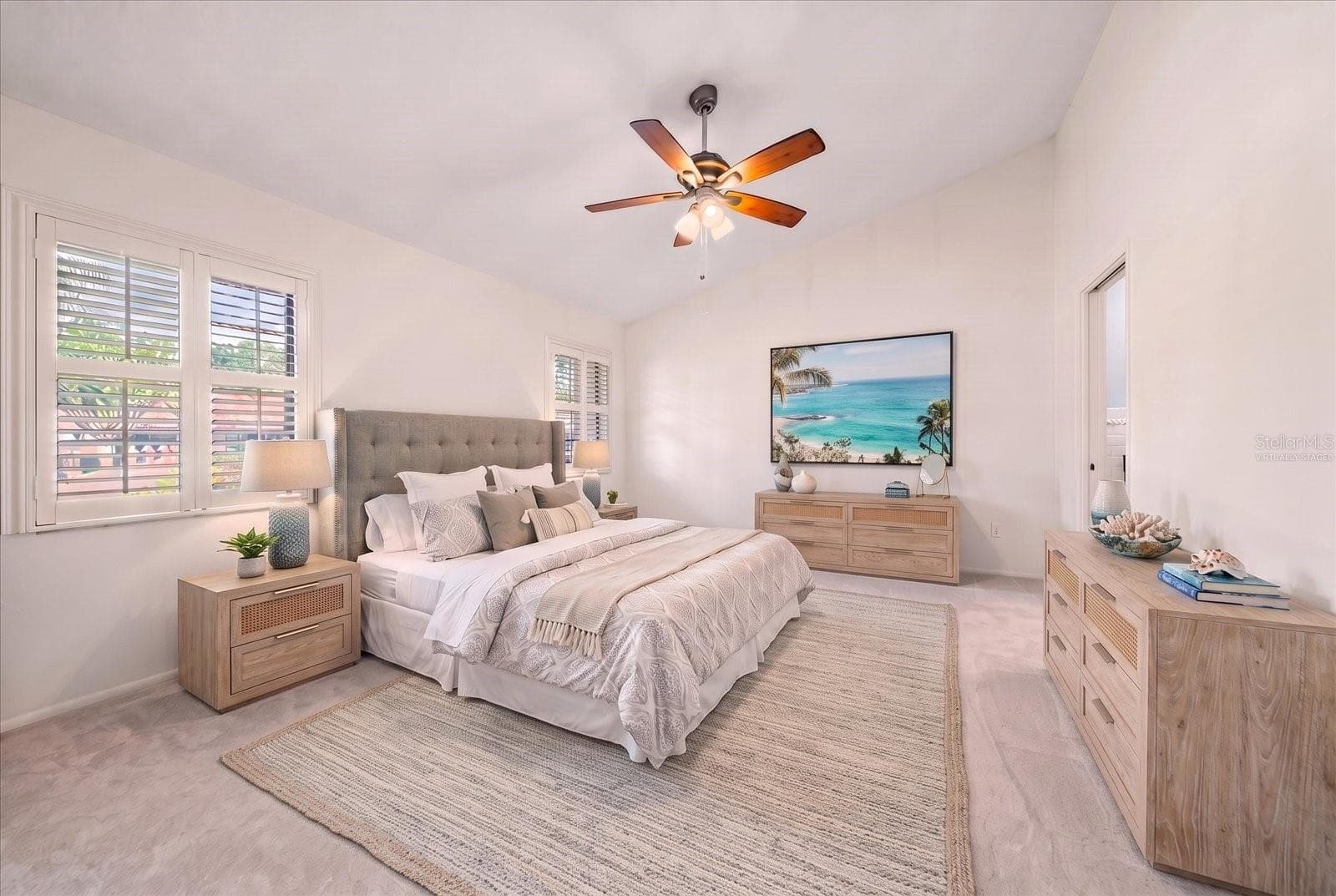 Virtually staged Primary suite - 3160 JADEMOOR CIR, PALM HARBOR