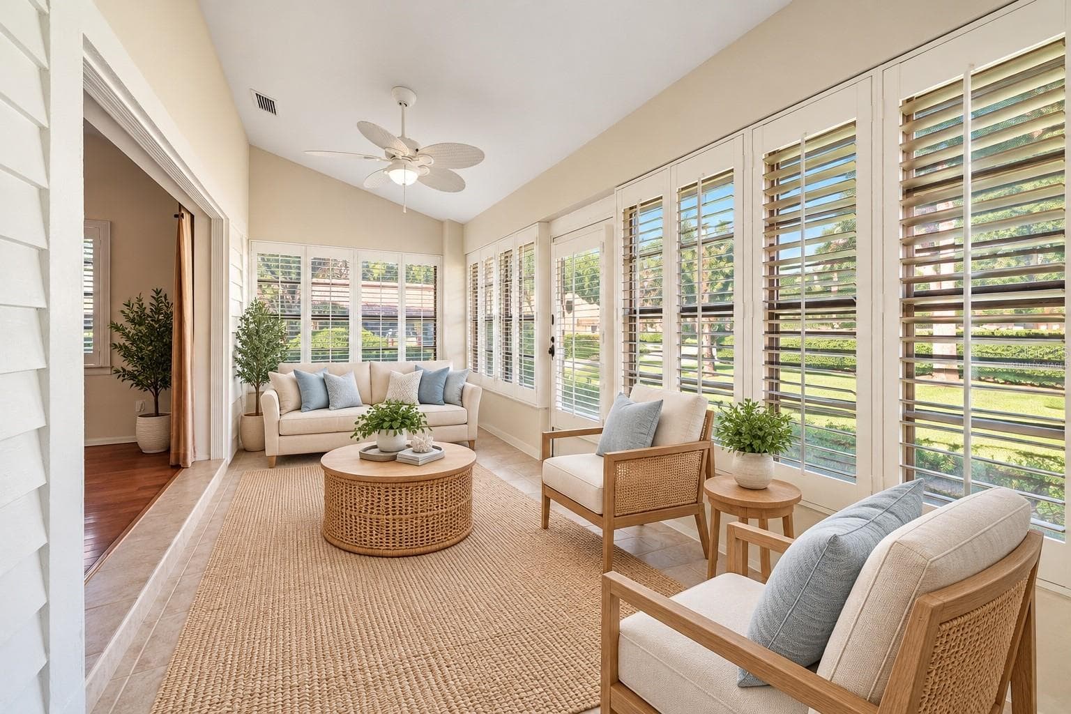 Virtually Staged Air conditioned Florida room/Sunroom - 3160 JADEMOOR CIR, PALM HARBOR