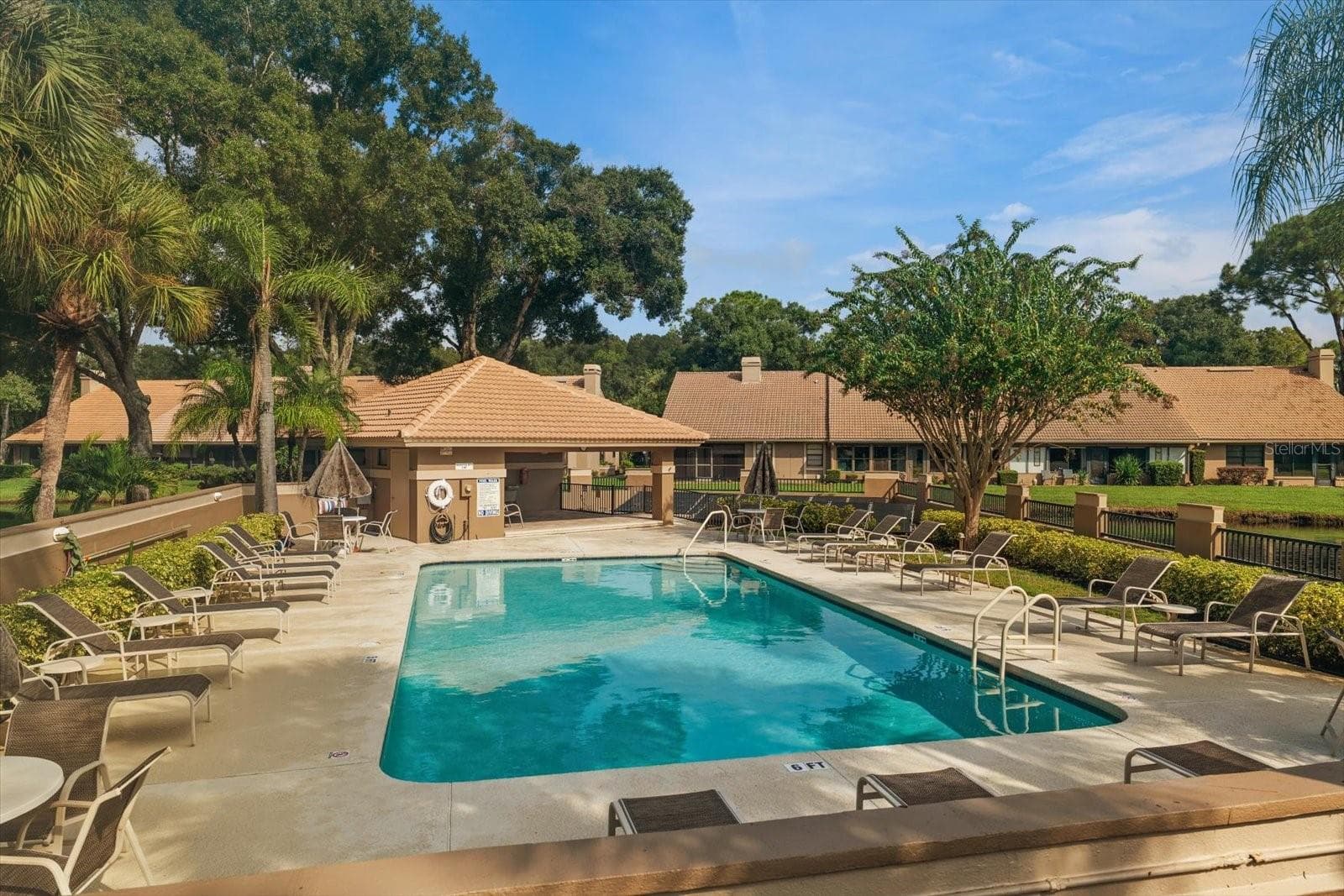 Community solar heated pool - 3160 JADEMOOR CIR, PALM HARBOR
