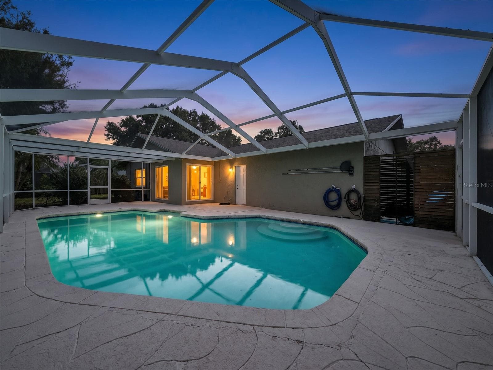 Outdoor Living Space and Pool Area - 1852 SOURWOOD BLVD, DUNEDIN