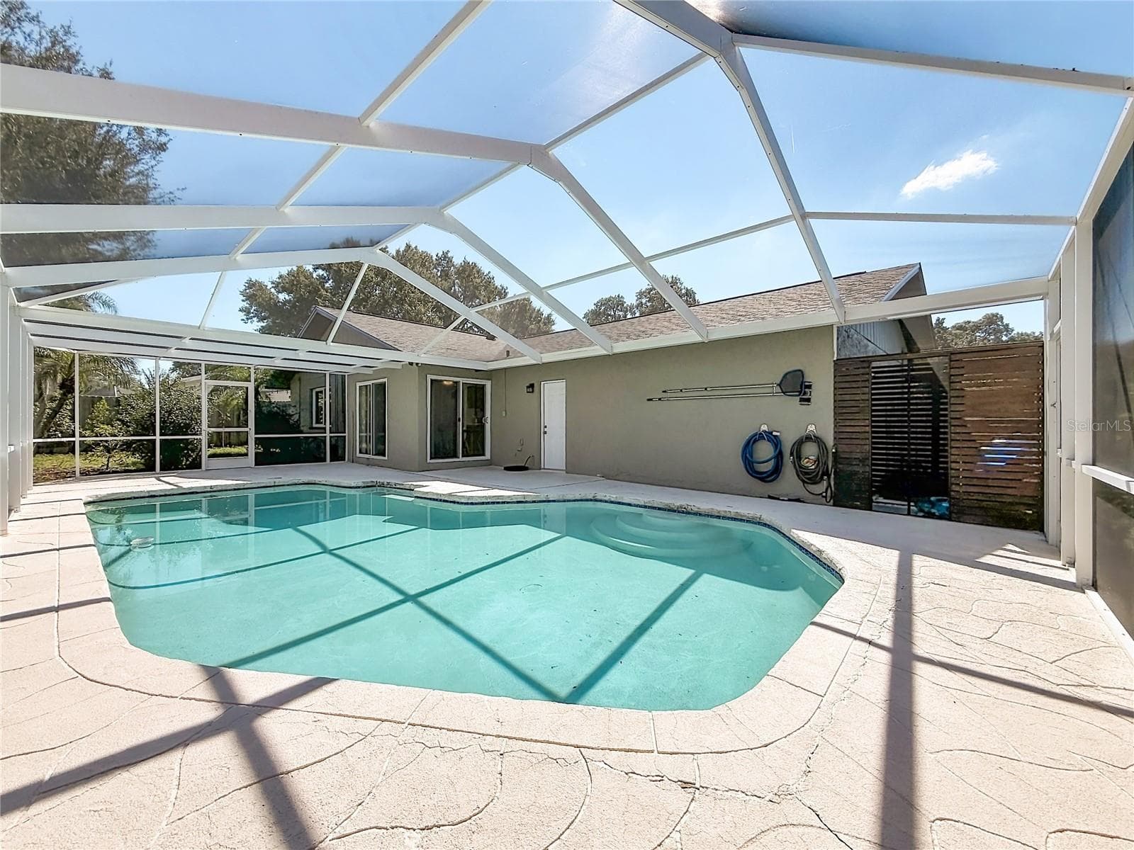 Outdoor Living Space and Pool Area - 1852 SOURWOOD BLVD, DUNEDIN
