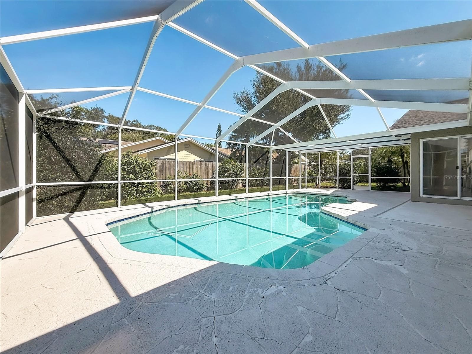 Outdoor Living Space and Pool Area - 1852 SOURWOOD BLVD, DUNEDIN