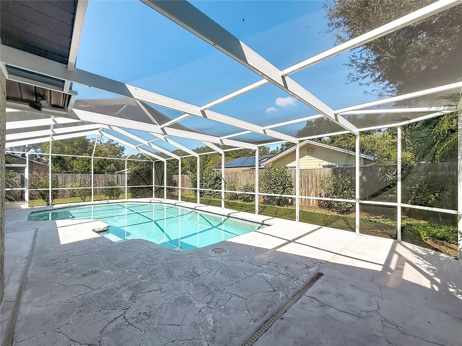 Outdoor Living Space and Pool Area - 1852 SOURWOOD BLVD, DUNEDIN