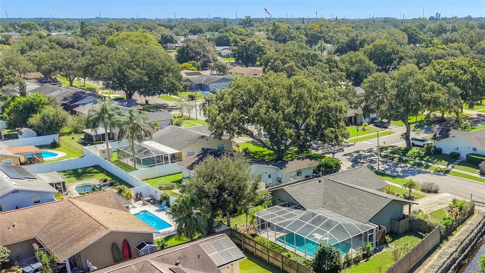 Aerial View Southeast - 1852 SOURWOOD BLVD, DUNEDIN