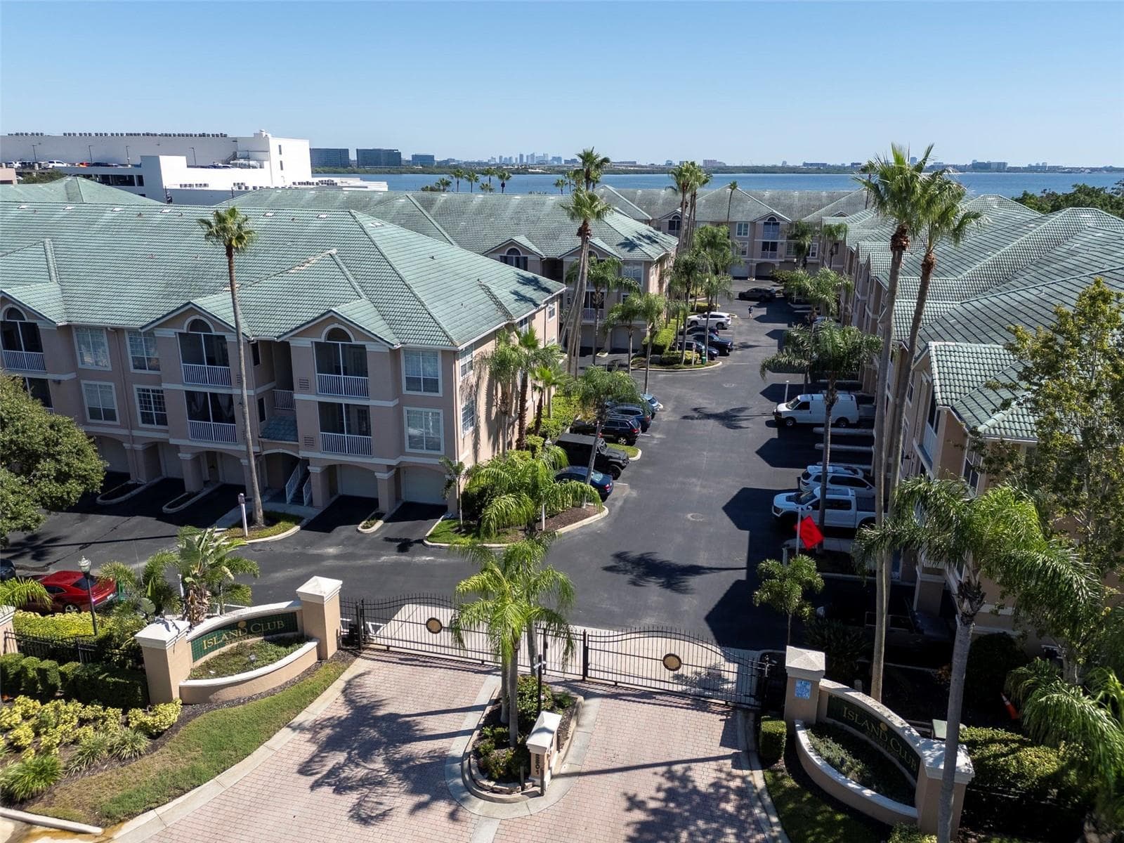 Aerial View from Front Gate - 4309 BAY CLUB CIR #4309, TAMPA
