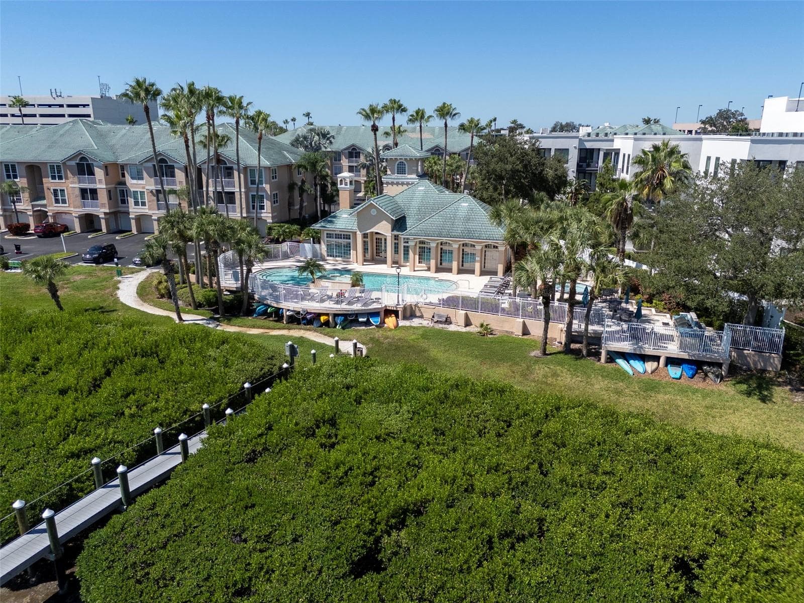 Aerial of Pool and Clubhouse - 4309 BAY CLUB CIR #4309, TAMPA
