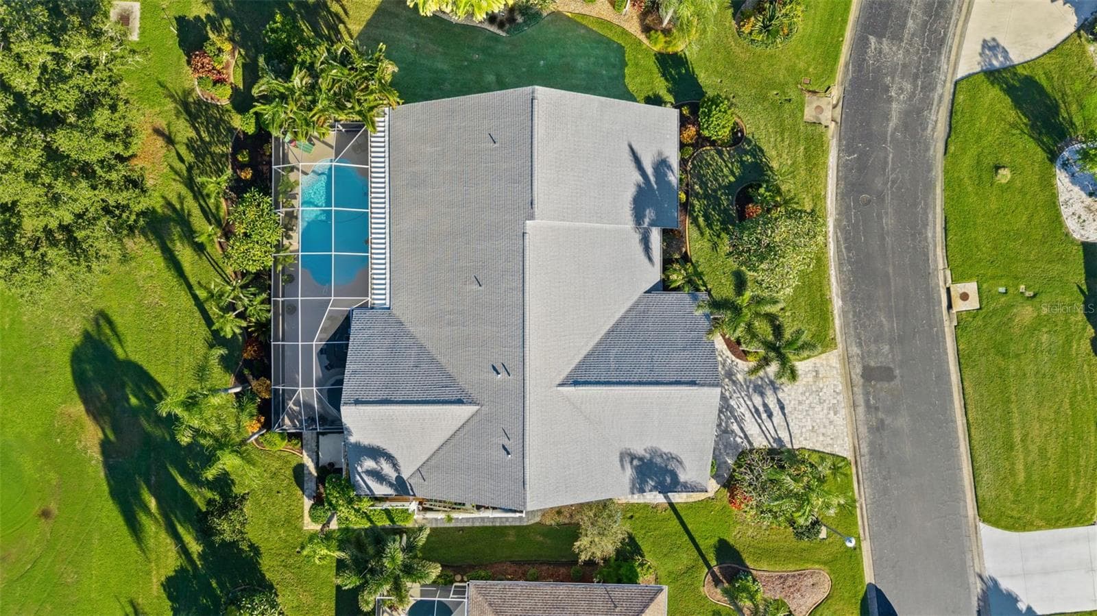 Aerial view of the home - 966 N DORAL LN, VENICE