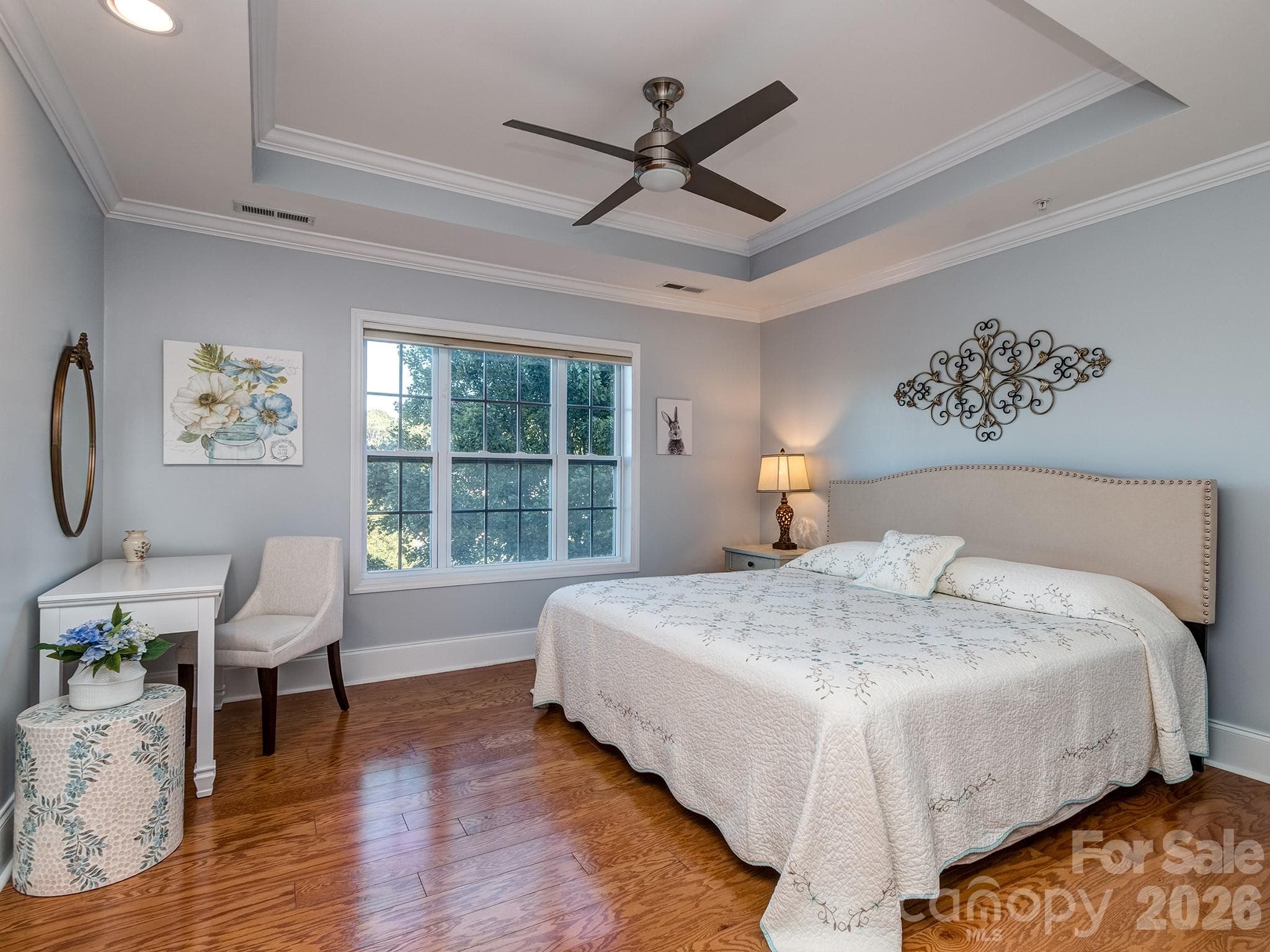 Guest bedroom with tray ceilings - 6605 Central Pacific Avenue, Charlotte