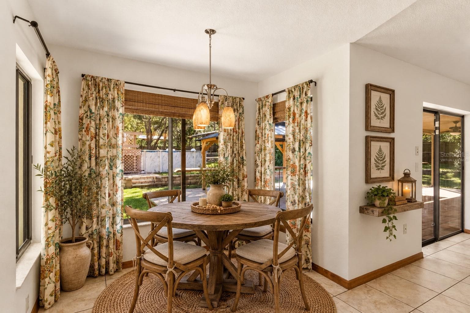 Virtually Staged Eat in Kitchen - 18644 FURMAN DR, SPRING HILL
