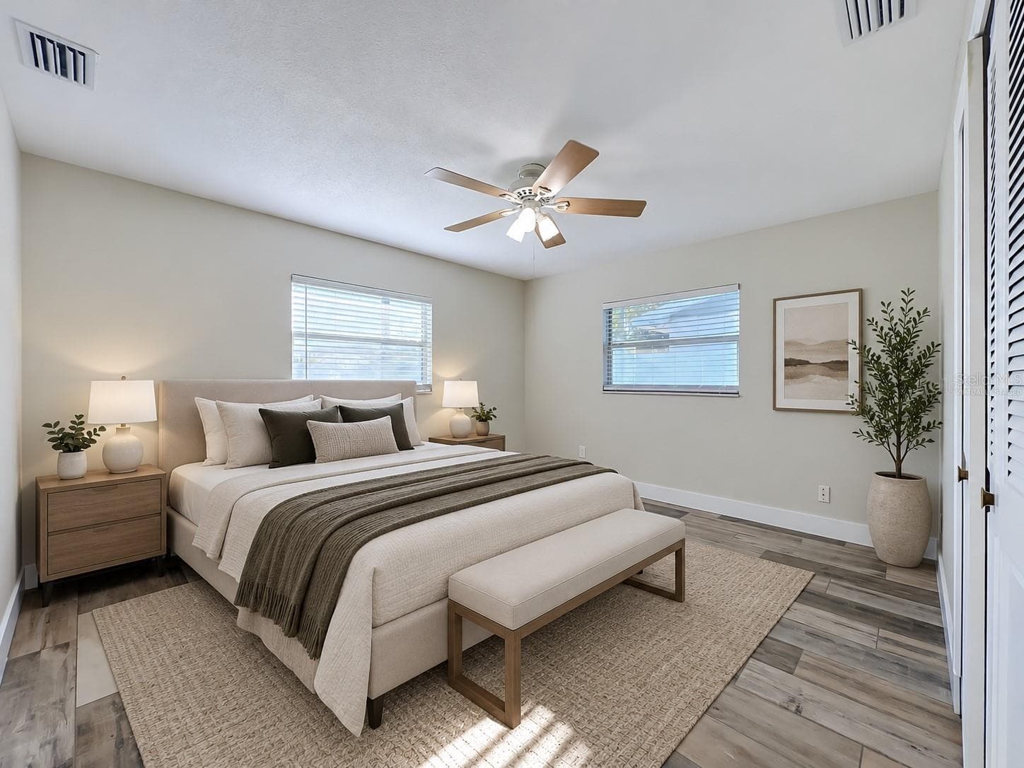 Virtually Staged Bedroom-Far Left - 346 ELKHORN CT, WINTER PARK
