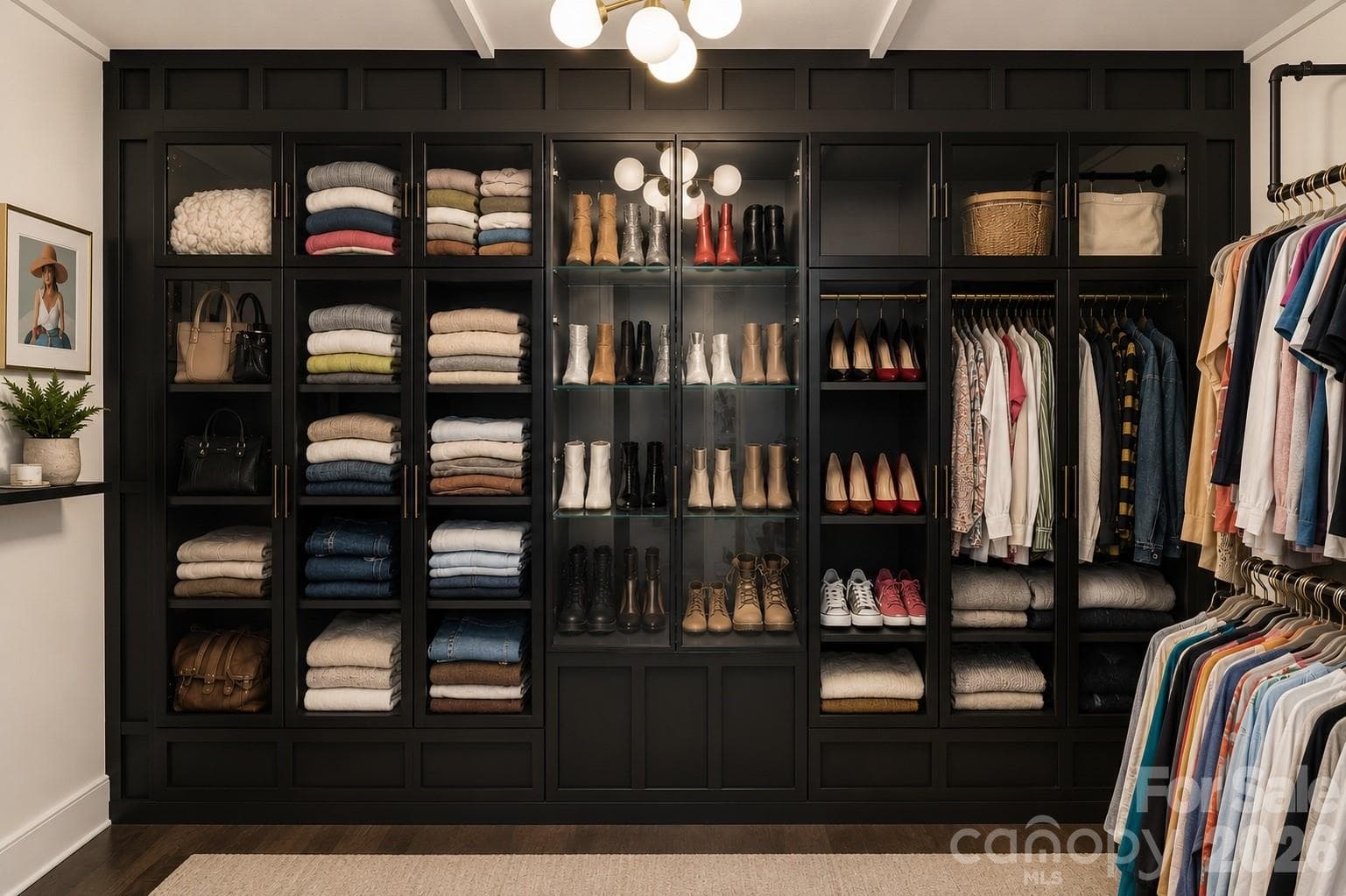 Boutique inspired primary closet - 16 Tanglewood Road, Lake Wylie