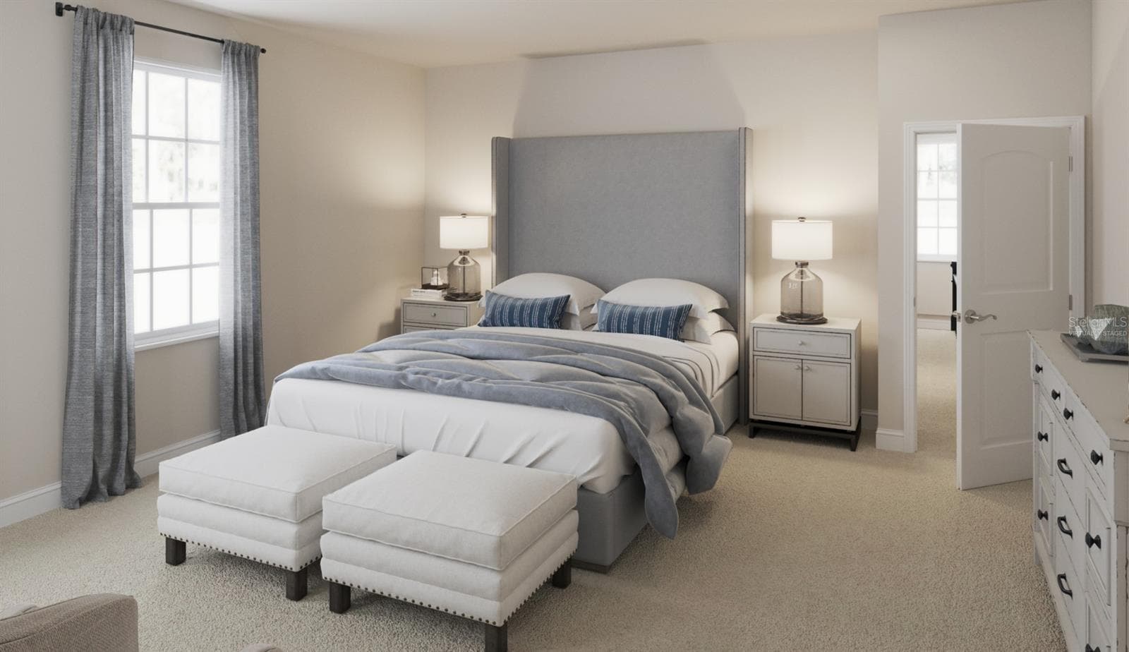 Marco Floorplan Primary Bedroom (Virtually Staged) - 1773 SALTWATER BND, CELEBRATION