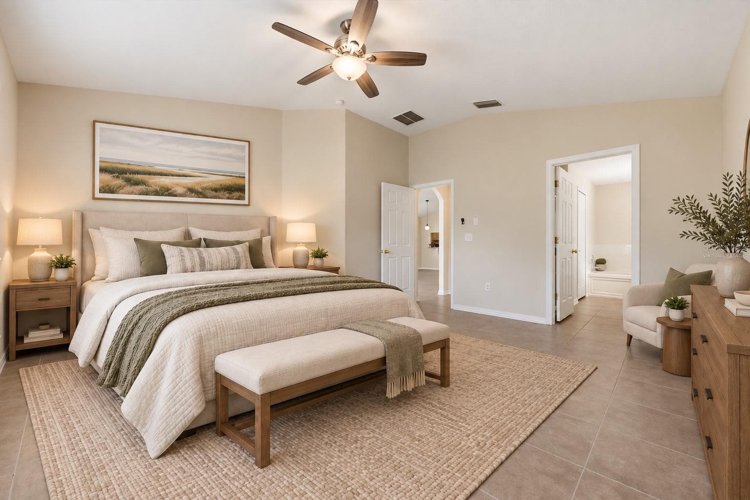 MASTER BEDROOM - VIRTUALLY STAGED - 25831 SYME CT, LAND O LAKES
