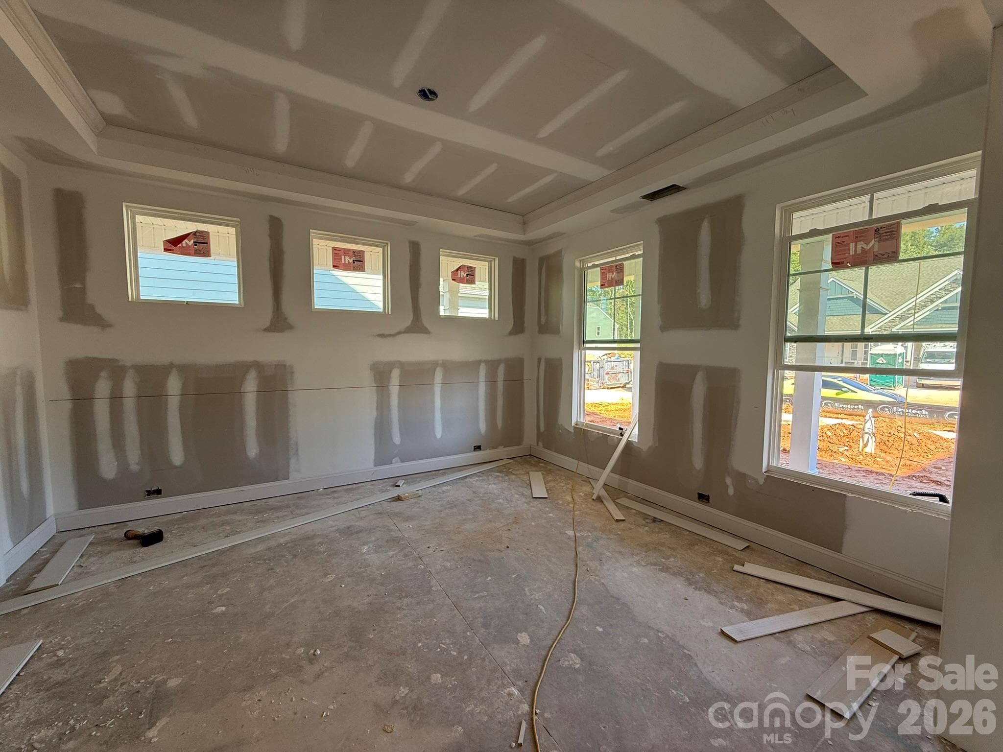 Construction progress of homesite 87 - 2181 Caravan Lane, Stanley