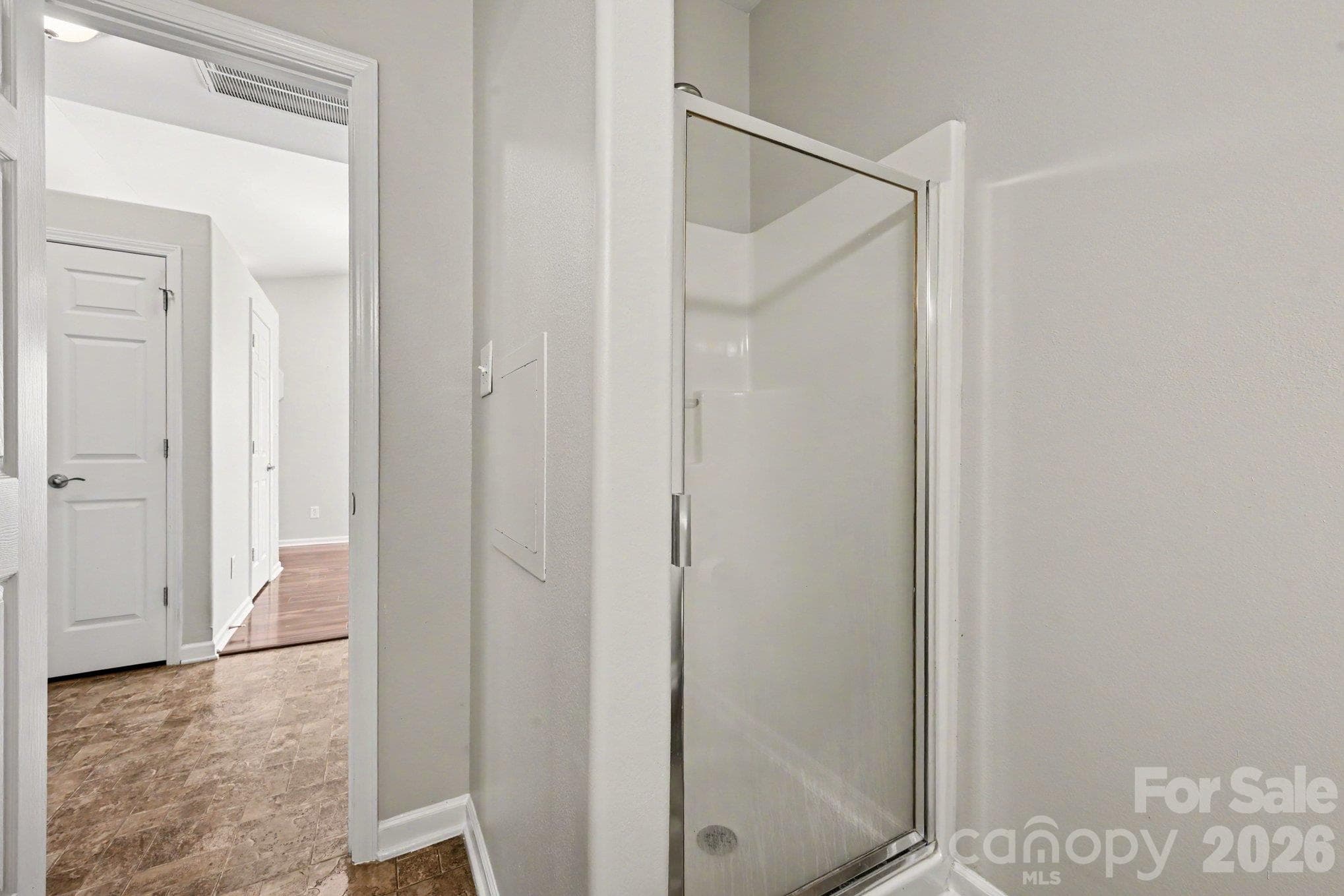 Full bathroom glass shower - 8334 Carob Tree Lane, Charlotte