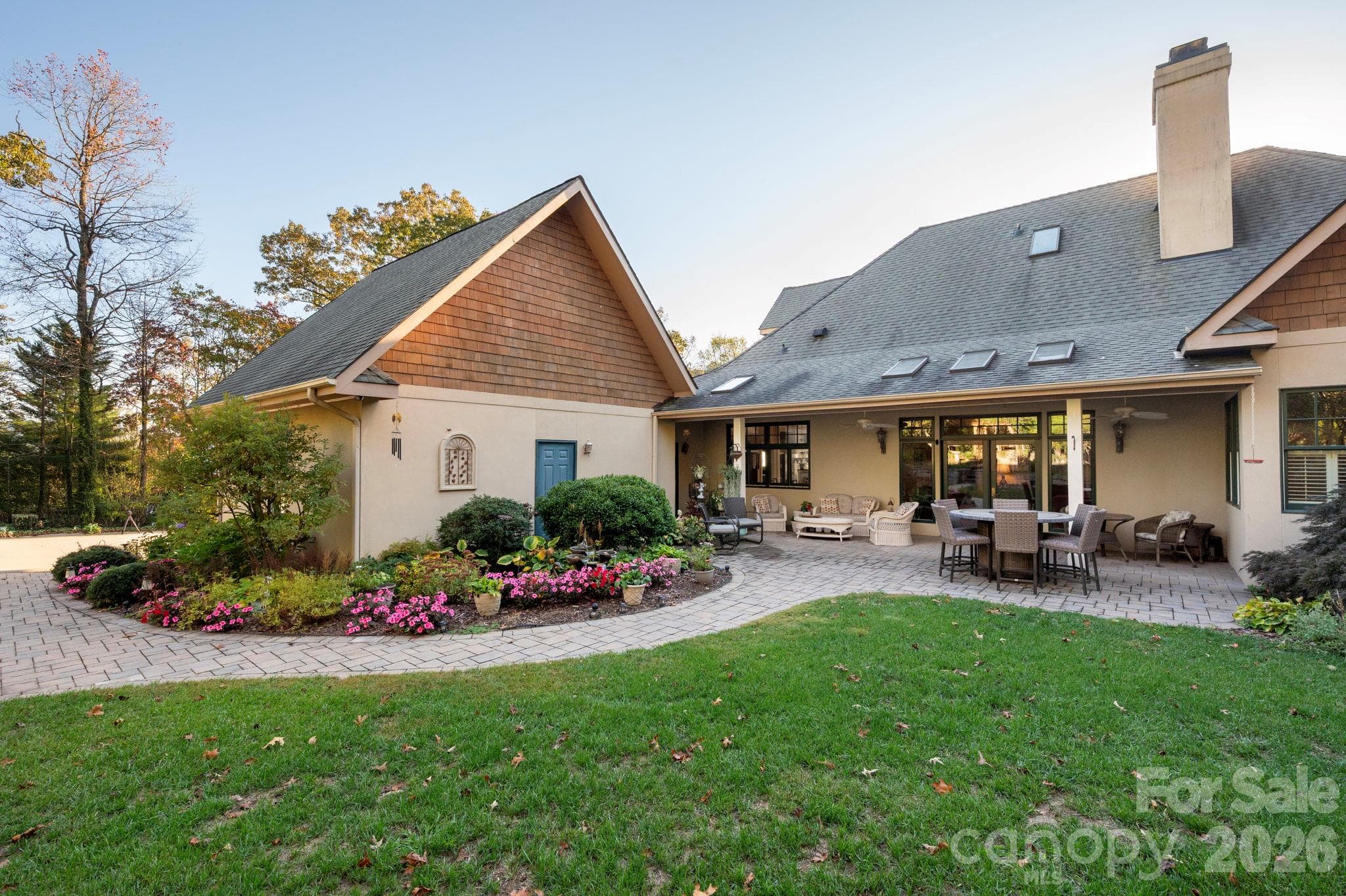 Adjacent Garage Blends Into Design - 211 South Plains Drive, Asheville