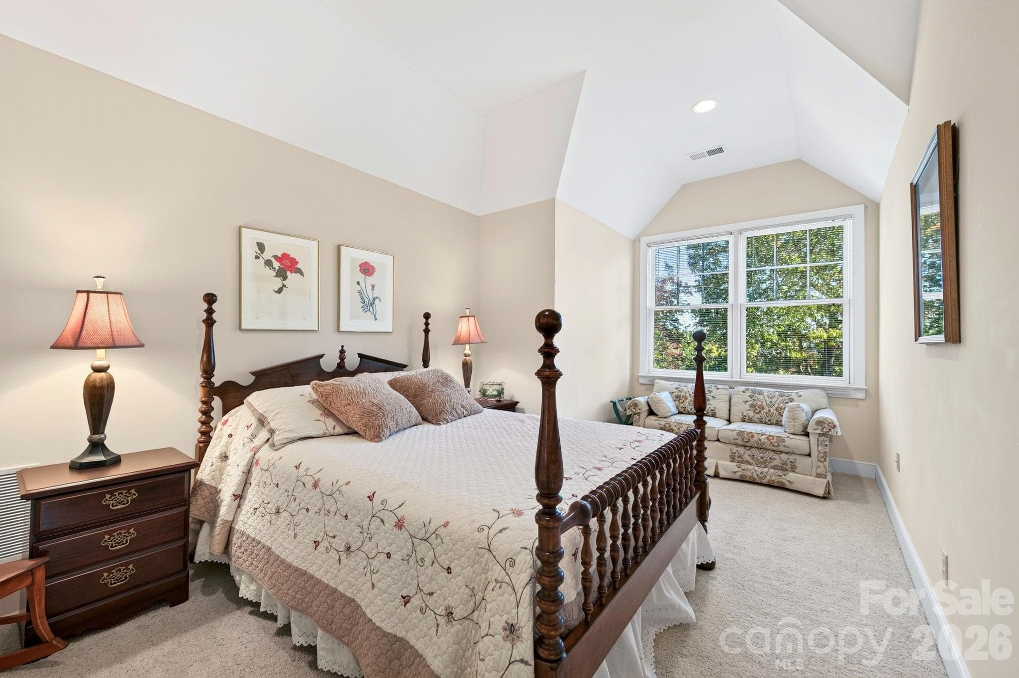 Bedroom with Sitting Nook - 211 South Plains Drive, Asheville