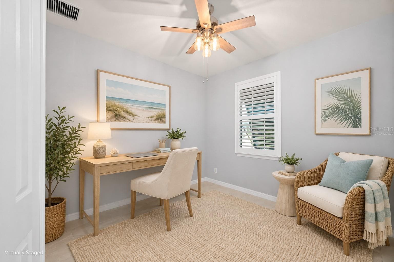 Den/Study Virtually Staged - 25416 PRADA DR, PUNTA GORDA