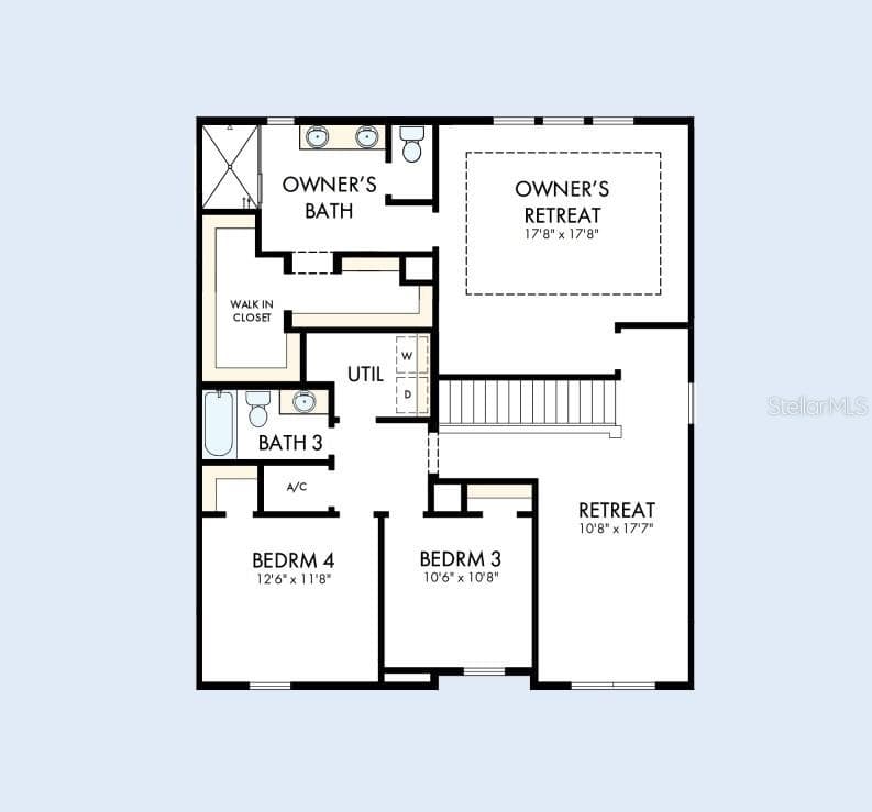 Floor Plan Second Floor - 10705 CRESCENT CREEK XING, PARRISH