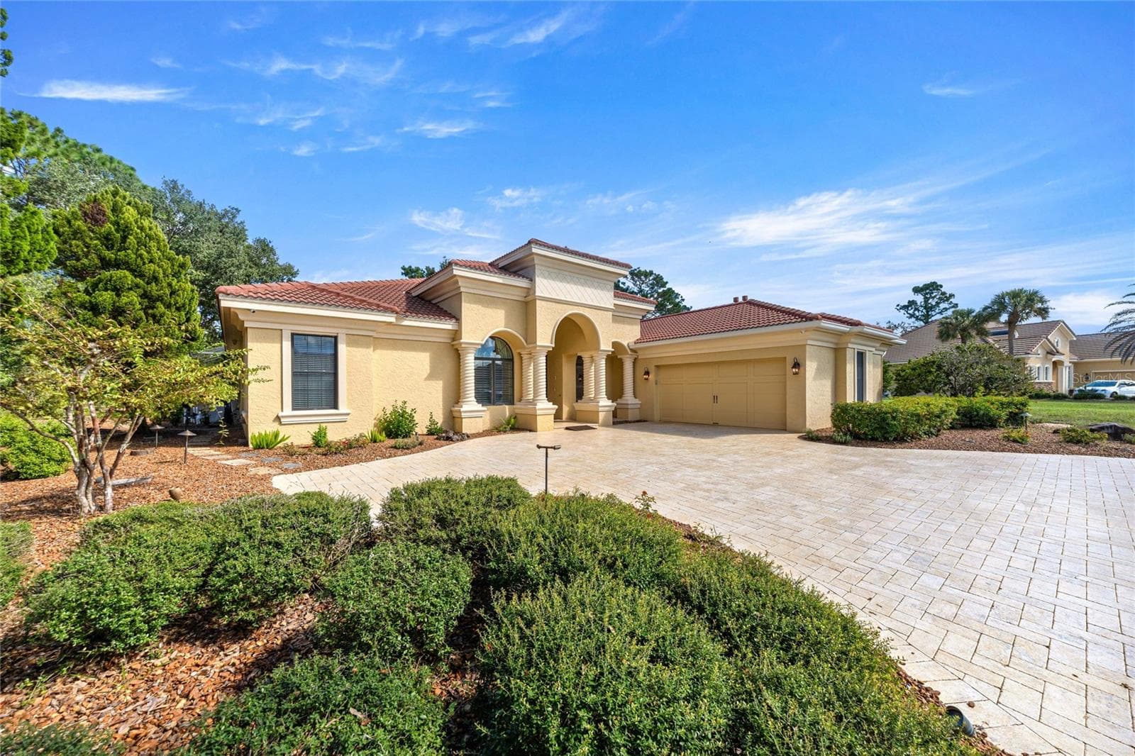 From the road view of the corner. Larger lot and mature landscaping - 6501 SW 179TH AVENUE RD, DUNNELLON