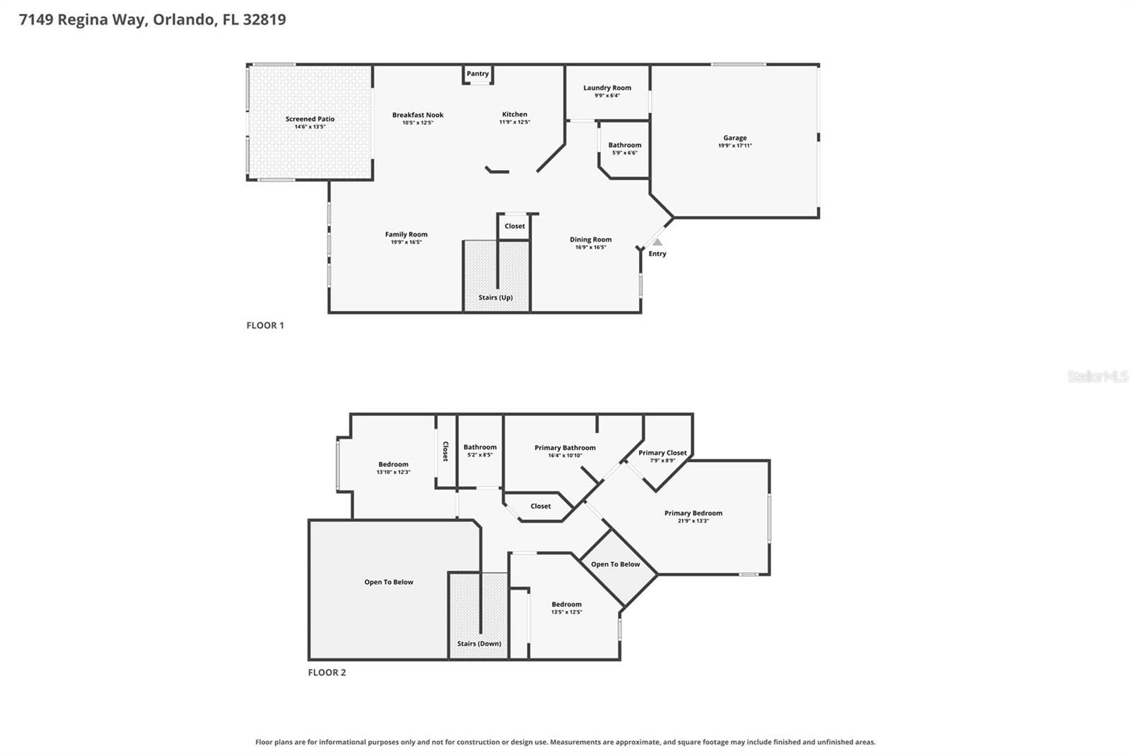 Floor Plan - 7149 REGINA WAY, ORLANDO