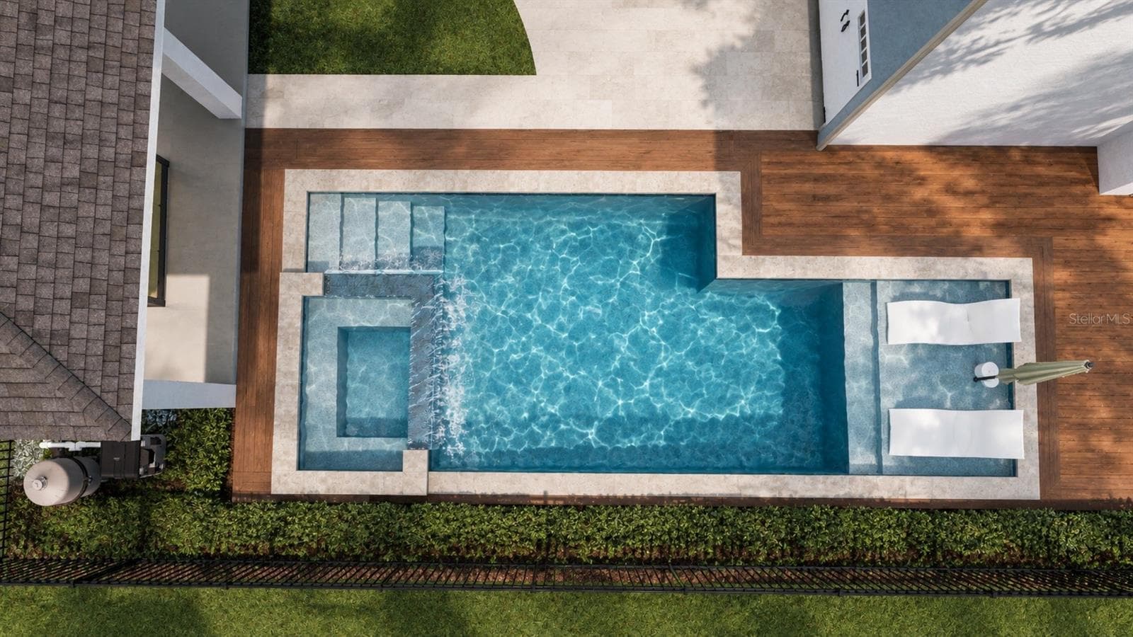 Virtual Rending for a potential Pool- Seller can provide plans if requested. - 728 GARDEN WEST TER, WINTER GARDEN
