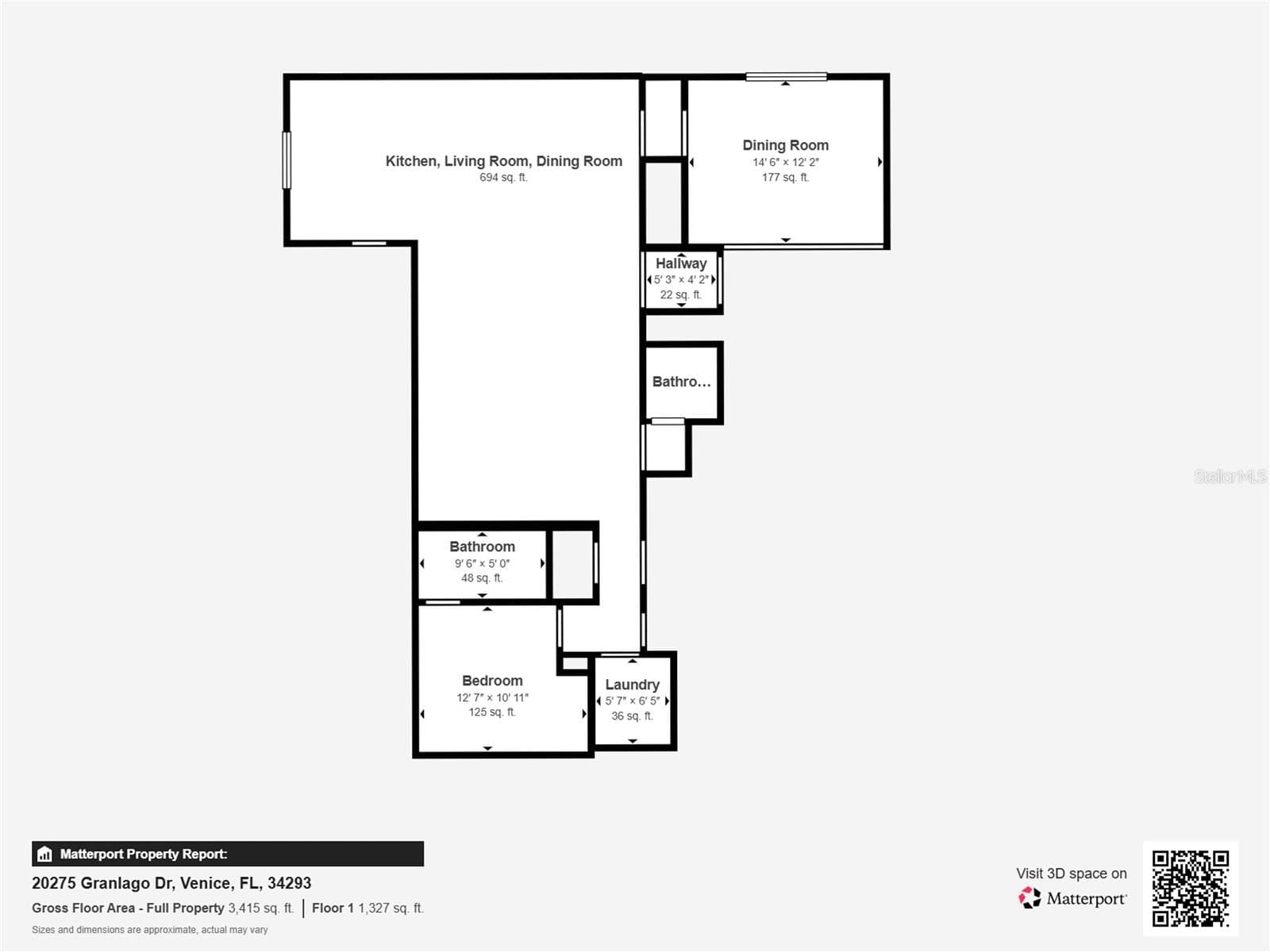 First Floor - Floor Plan - 20275 GRANLAGO DR, VENICE