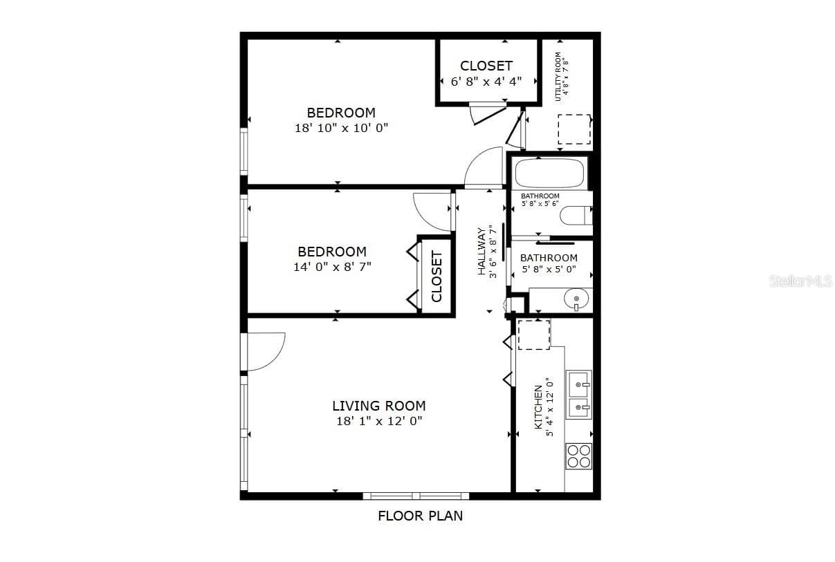 Floor Plan - 4365 TAHITIAN GARDENS CIR #E, HOLIDAY