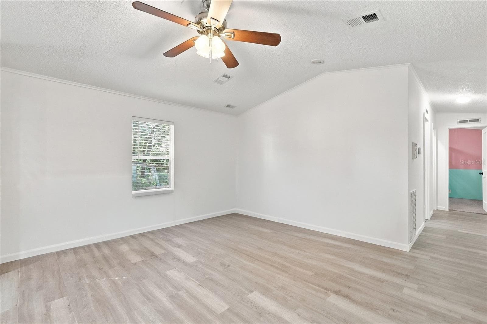 living room/ hallway to 2 guest bedrooms & guest bath - 2138 LAKE ELLA RD, FRUITLAND PARK