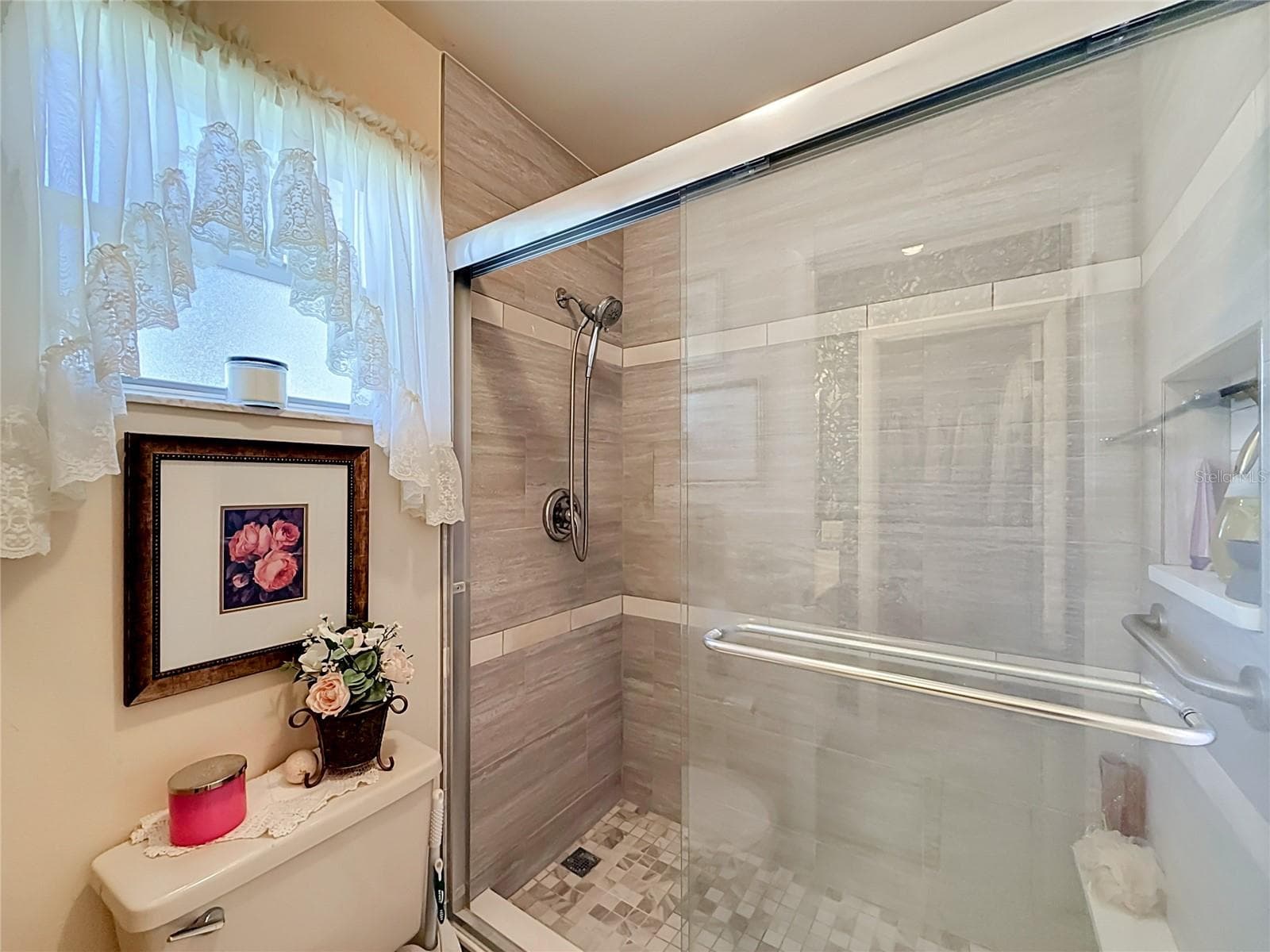Primary with updated shower - 1706 ORKNEY DR, LEESBURG