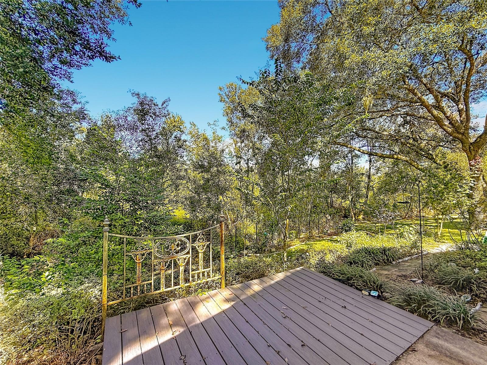 The deck is perfect for your morning coffee! - 1706 ORKNEY DR, LEESBURG