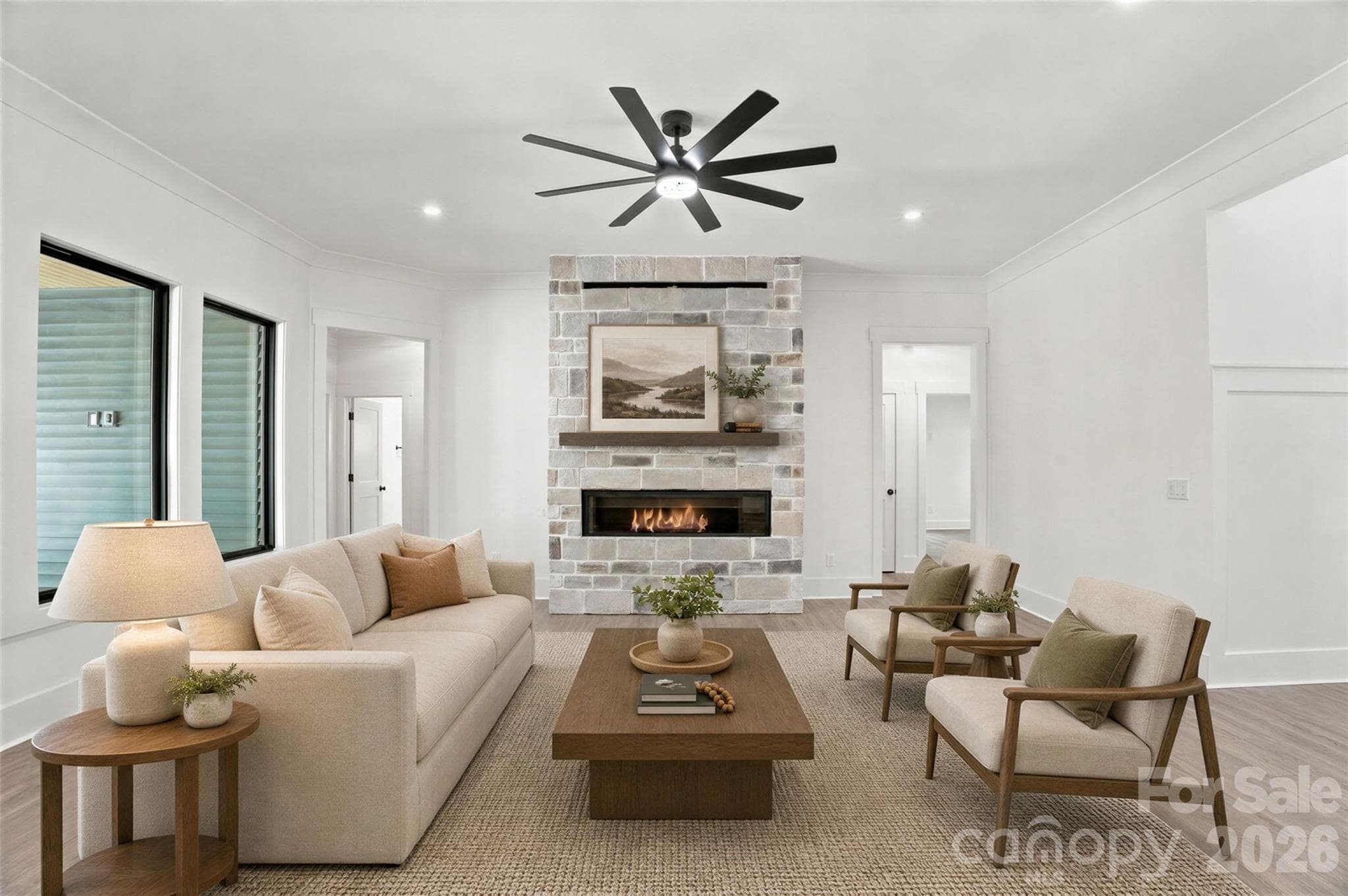 Virtual furniture in Family Room - 219 Barra Drive, Waxhaw