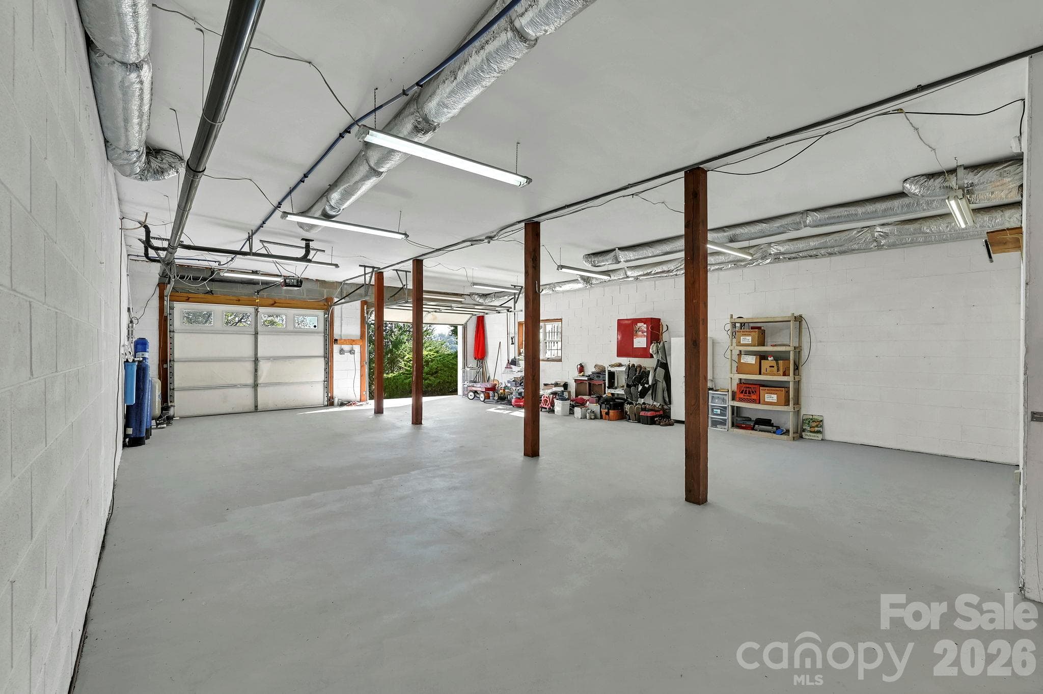 Large two car garage with workshop area - 85 Hidden Meadow Drive, Candler