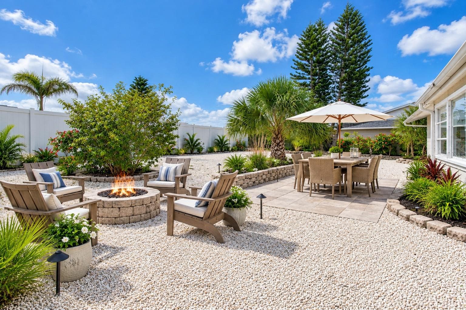 Staged Backyard - 1507 N LAKE DR, SUN CITY CENTER