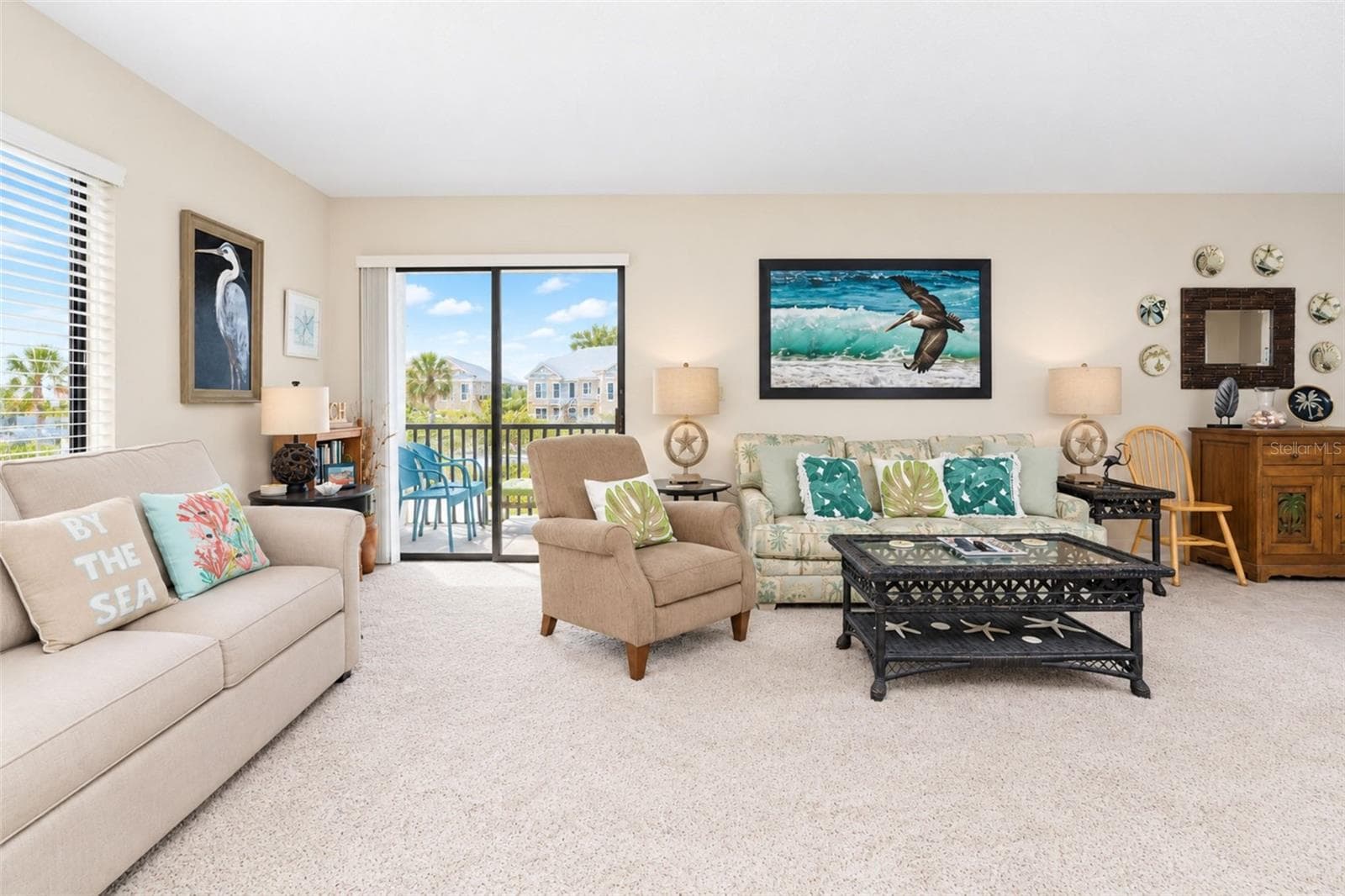 Another view of the light, bright and neutral living area. - 2950 N BEACH RD #A321, ENGLEWOOD