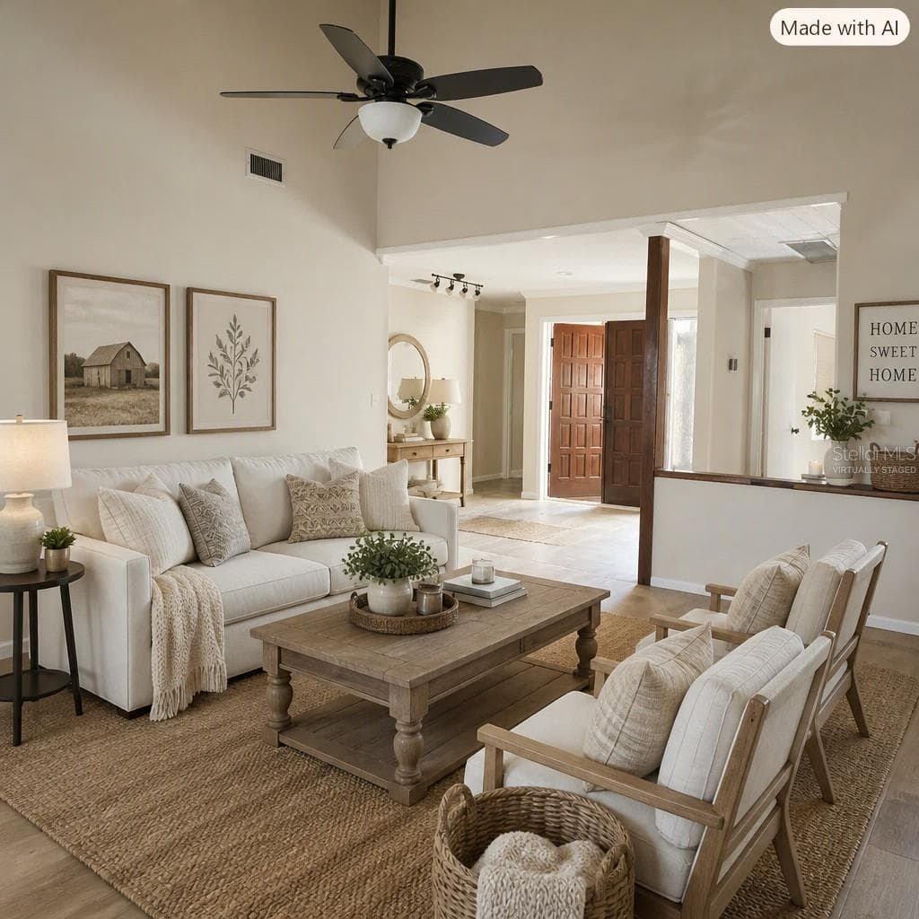 VIRTUALLY STAGED FAMILY ROOM - 4365 CREEKWOOD LN #4365, MULBERRY