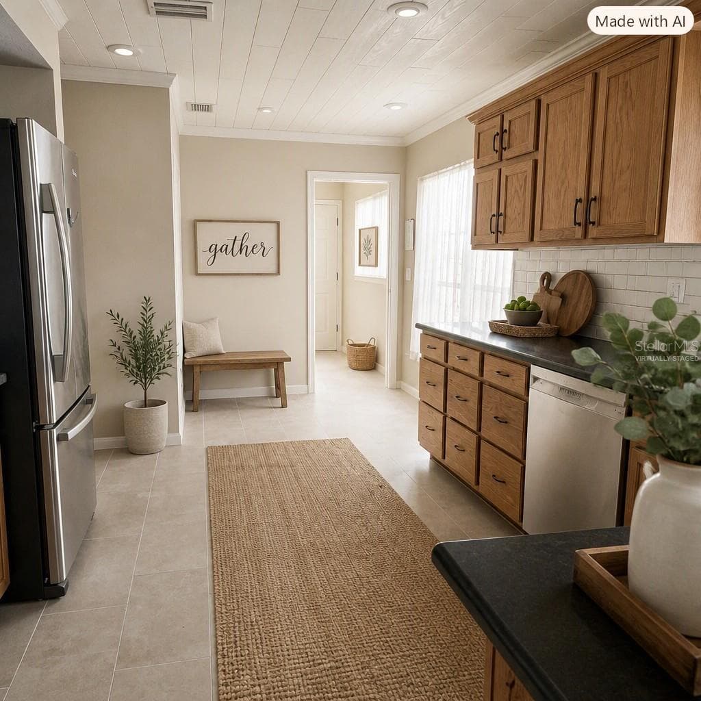 VIRTUALLY STAGED KITCHEN - 4365 CREEKWOOD LN #4365, MULBERRY