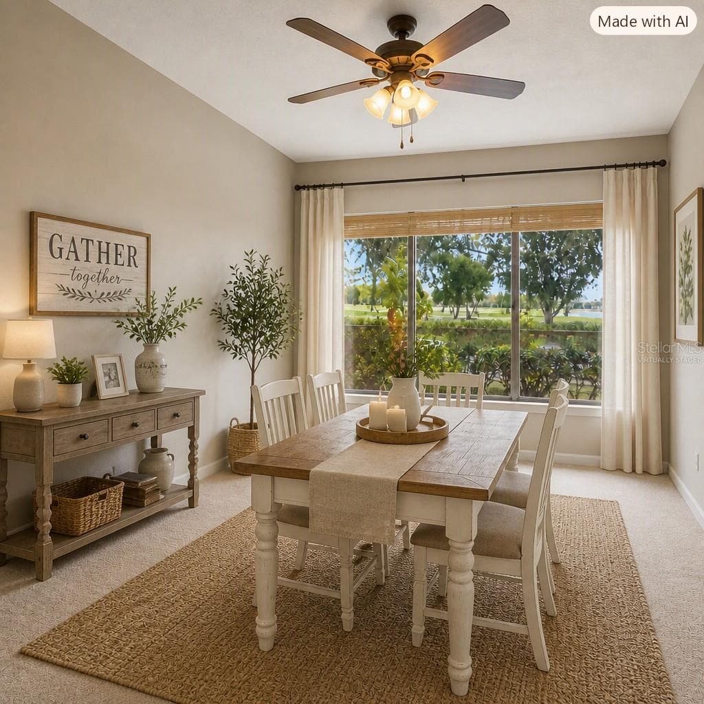 VIRTUALLY STAGED DINNING ROOM - 4365 CREEKWOOD LN #4365, MULBERRY