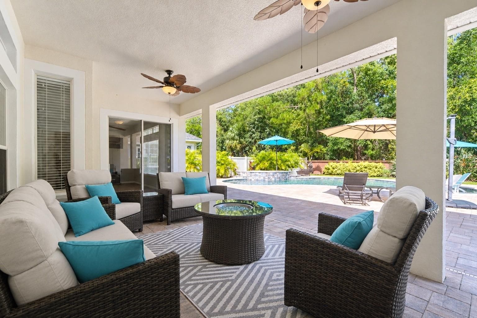 You would also have your own private access to the spacious lanai, pool, and spa right outside your own sliding door (photo virtually staged). - 16169 BRISTOL LAKE CIR, ORLANDO